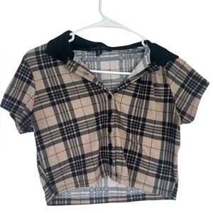 Faded Rose Plaid Shirt